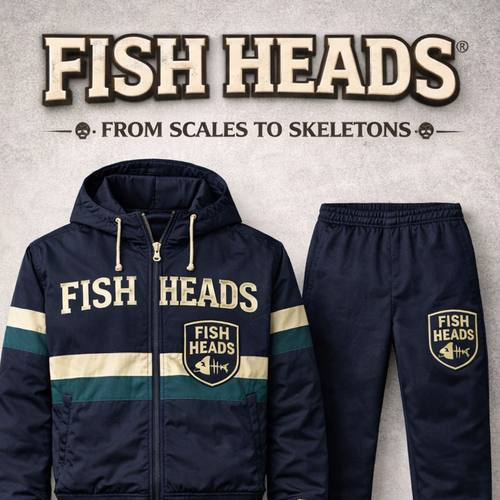 Fish Heads “From Scales to Skeletons” Varsity Tracksuit
