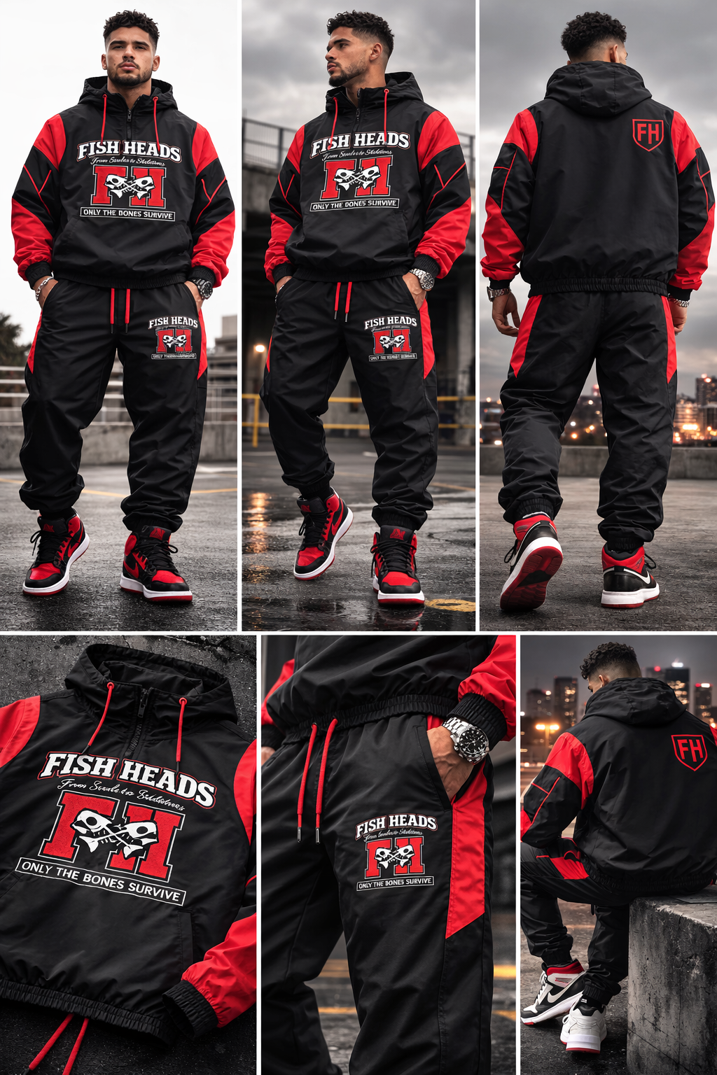 Fish Heads “From Scales to Skeletons” Windbreaker Set