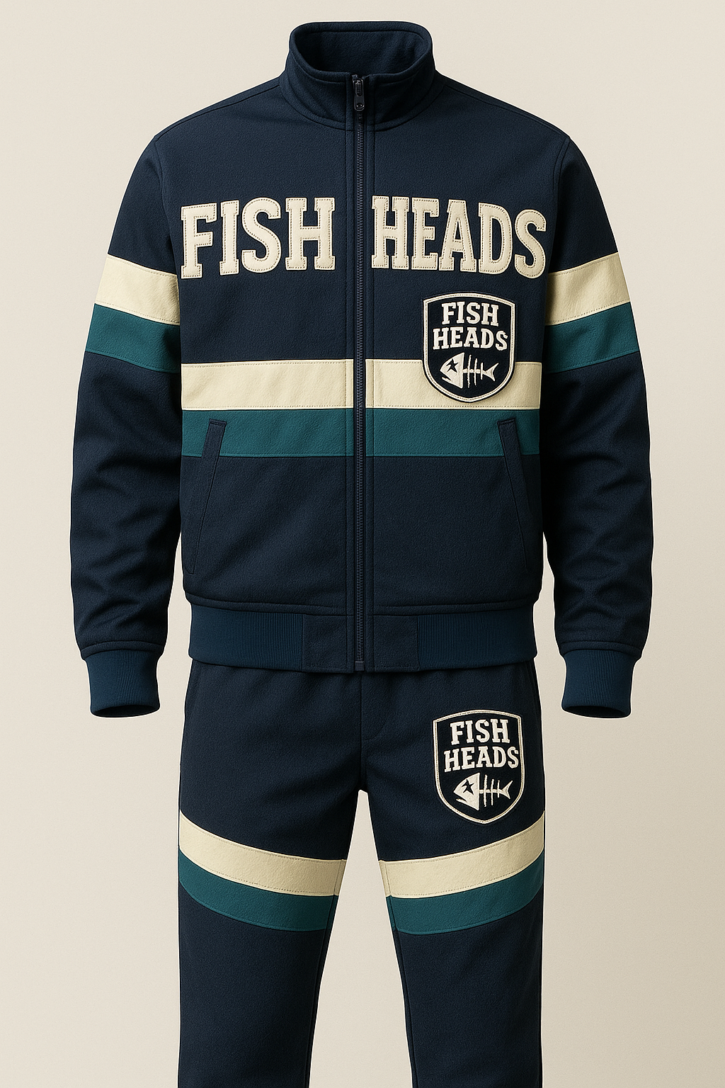 Fish Heads “From Scales to Skeletons” Varsity Tracksuit