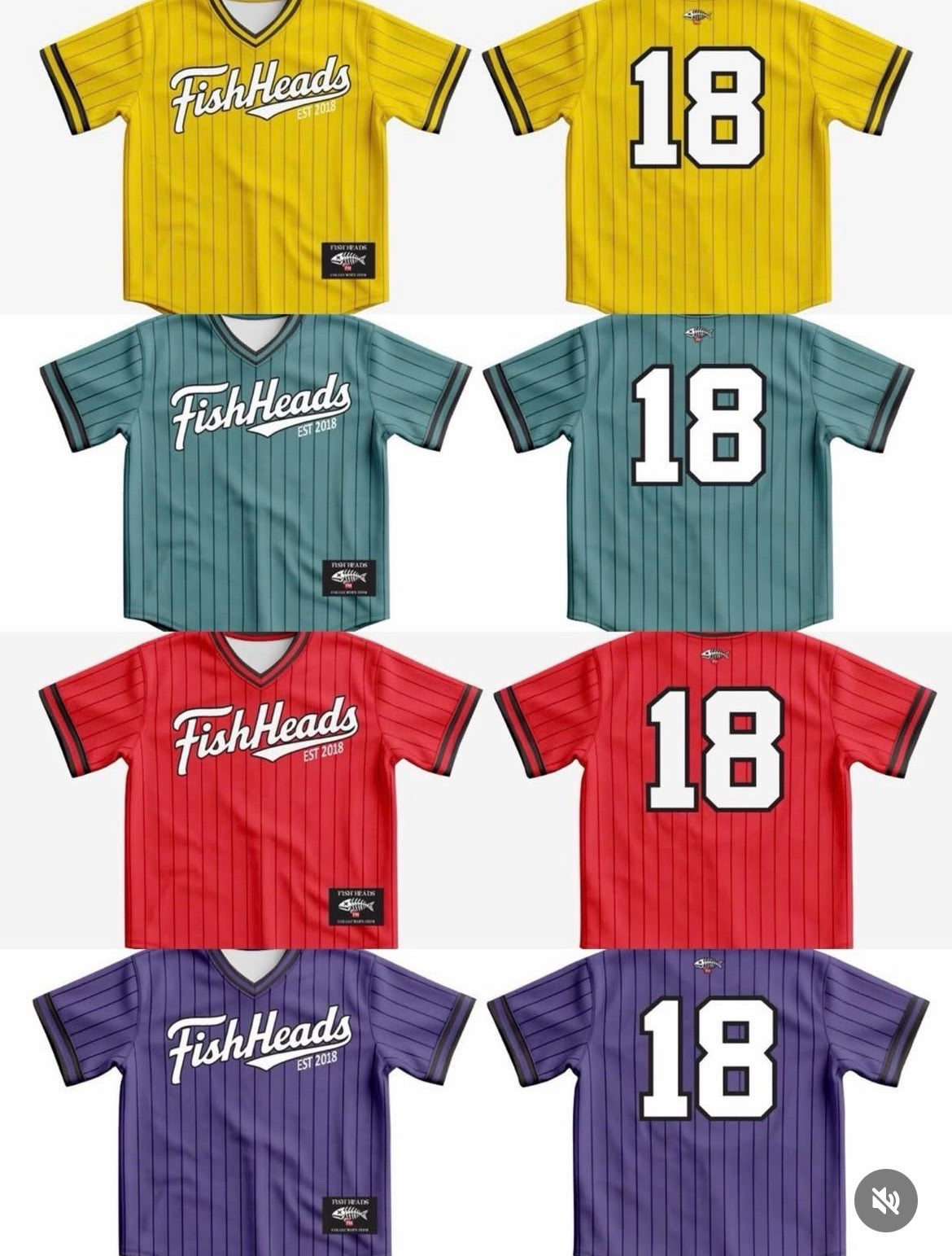 FishHeads “Bones League Jerseys”